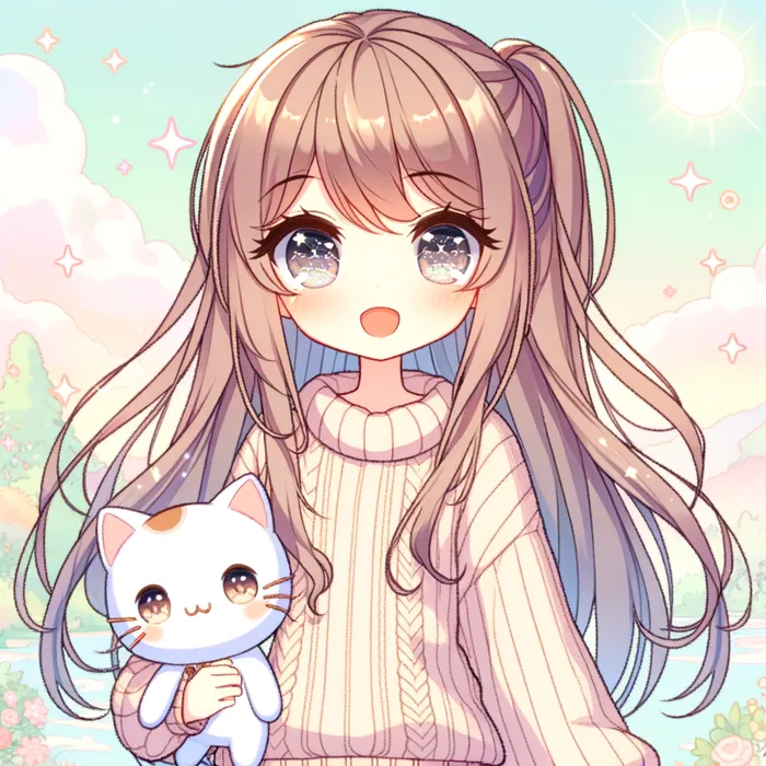 Adorable Anime Girl Drawing | Cute Illustration | AI Art ...