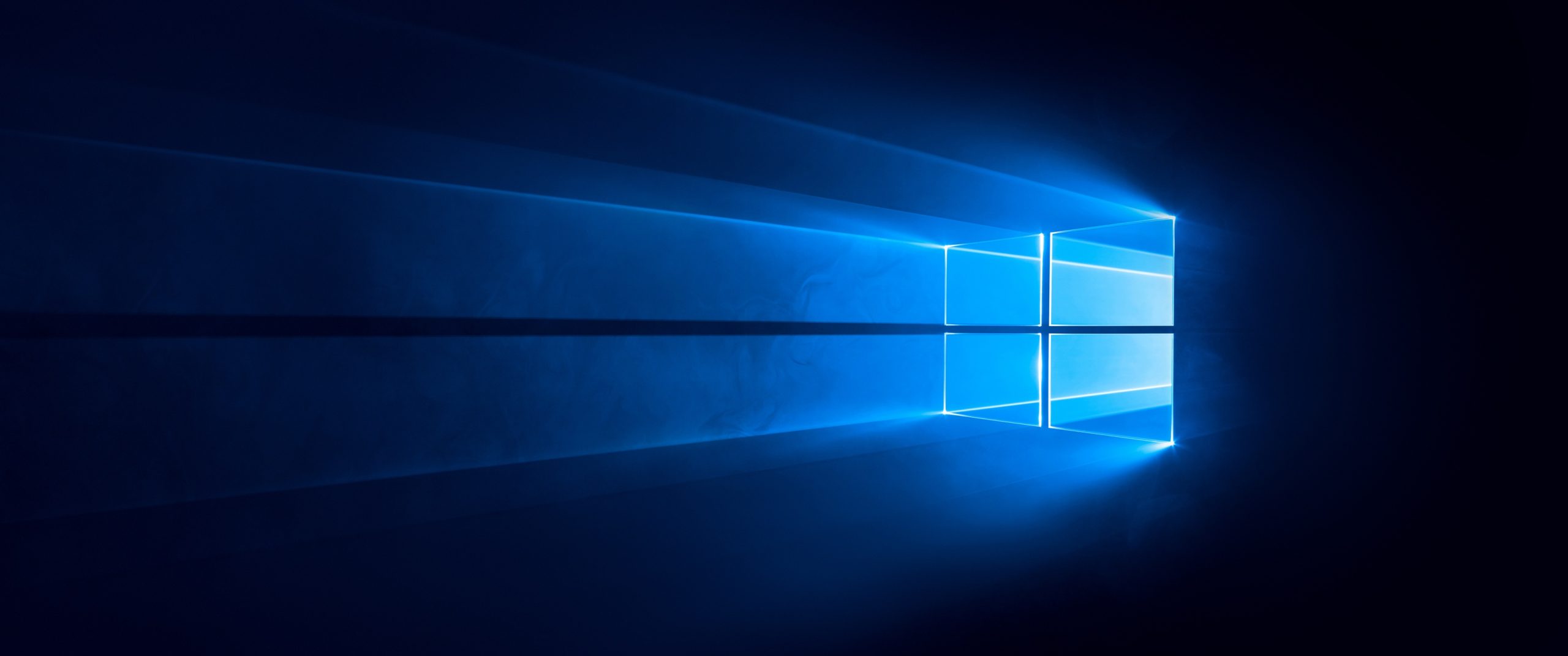 Windows 10 Wallpaper 4K, Dark, Blue background, 5K, 8K